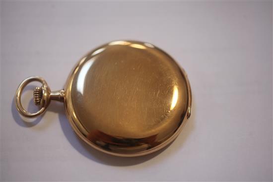 An early 20th century 14ct gold Patek Philippe & Co hunter keyless dress pocket watch,